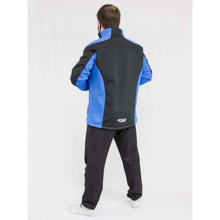 Куртка разминочная RAY WS модель RACE (UNI) черный/синий фото 4