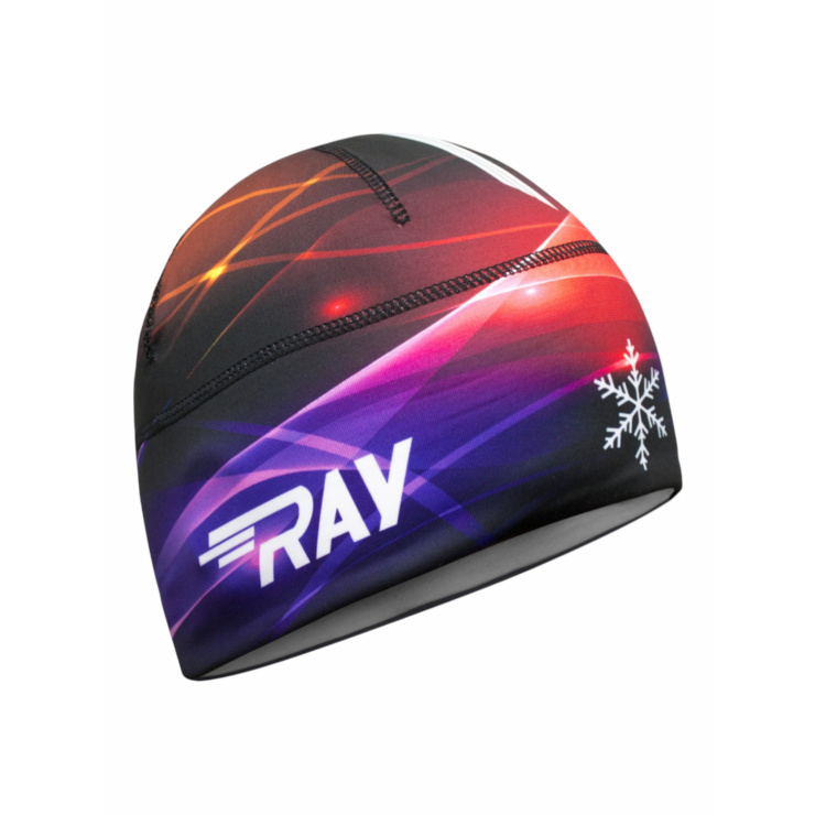 Шапочка RAY модель RACE материал термо-бифлекс радуга, принт фото 1