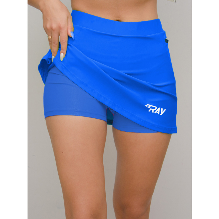 Юбка-шорты RAY (Woman) без отстрочки василёк/василёк фото 3