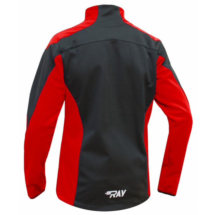 Куртка разминочная RAY WS модель RACE (UNI) черный/красный  красный шов фото 2