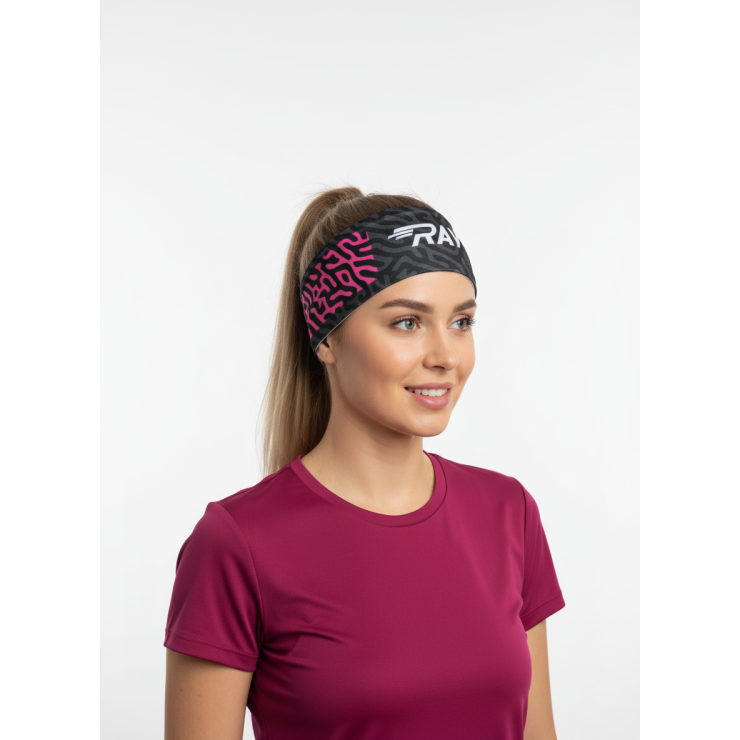 Повязка летняя облегчённая (UNI) принт тигр-розовый фото 2