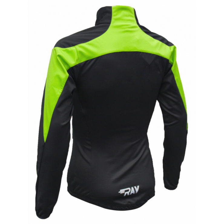 Куртка разминочная RAY WS модель PRO RACE (Kids) салатовый/черный фото 2