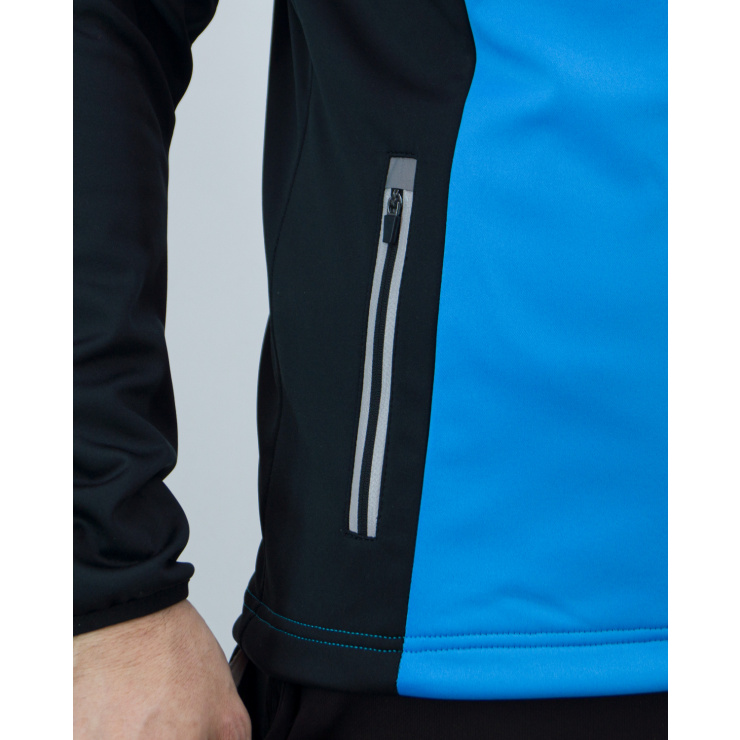 Куртка разминочная RAY WS модель RACE (UNI) голубой/черный  фото 3