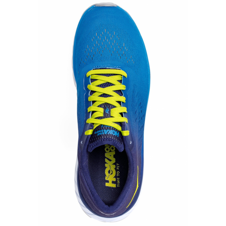 Кроссовки мужские Hoka M CAVU 2 FRENCH BLUE / LIME GREEN фото 4