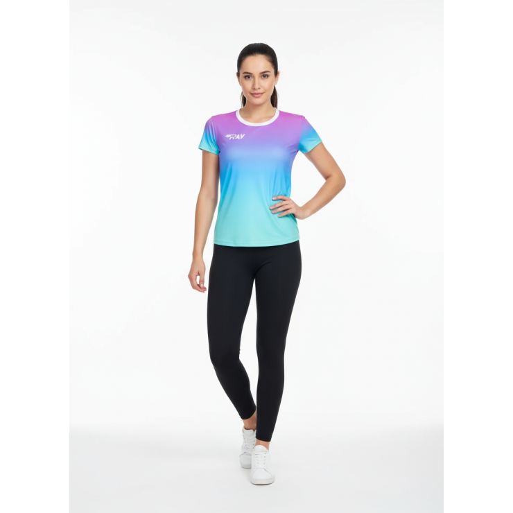 Футболка RAY (Woman) принт неон фото 2