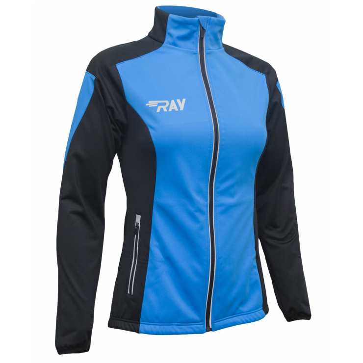 Куртка разминочная RAY WS модель PRO RACE (Woman) голубой/черный фото 1