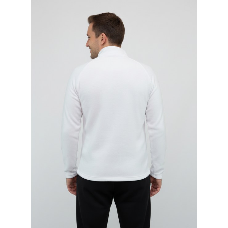 Лонгслив RAY (Men) воротник стойка флис, белый фото 3