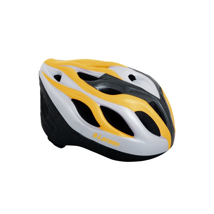 Шлем роликовый раздвижной Larsen Spirit H3BW желтый фото 1