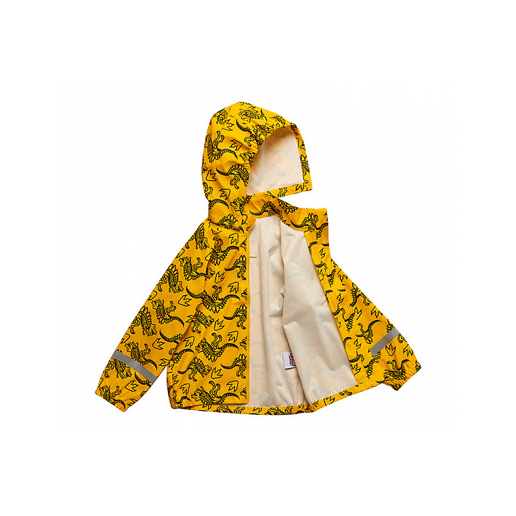 Куртка-дождевик детская OLDOS "Аллозавр" цвет желтый фото 3