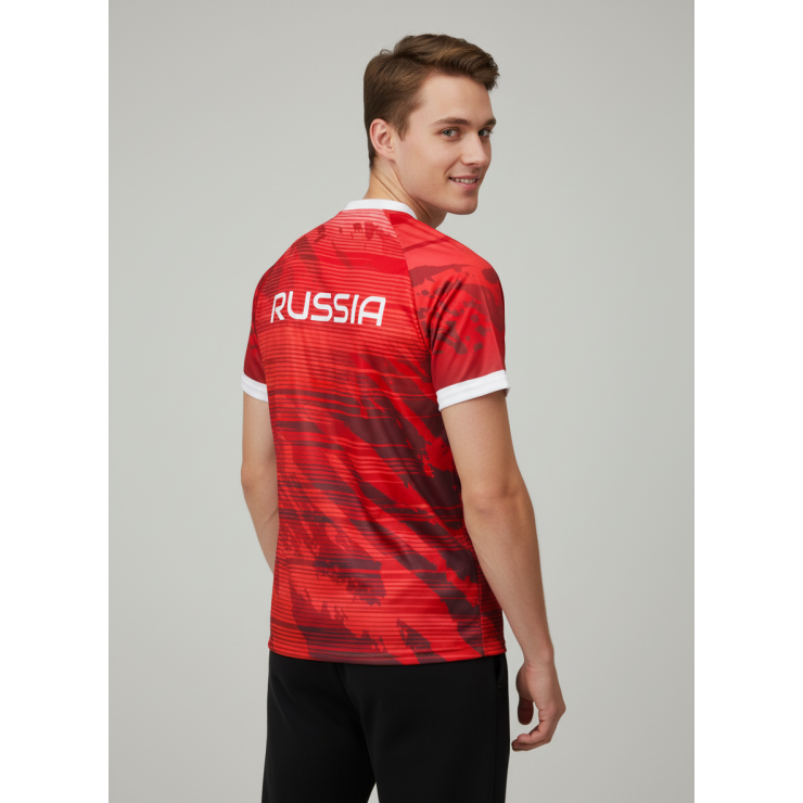 Футболка RAY (Men) принт красный фото 2