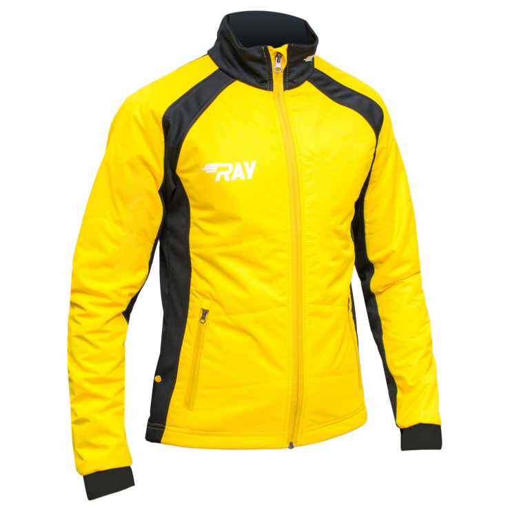 Куртка утеплённая туристическая  RAY  WS модель OUTDOOR (Kids) желтый фото 2