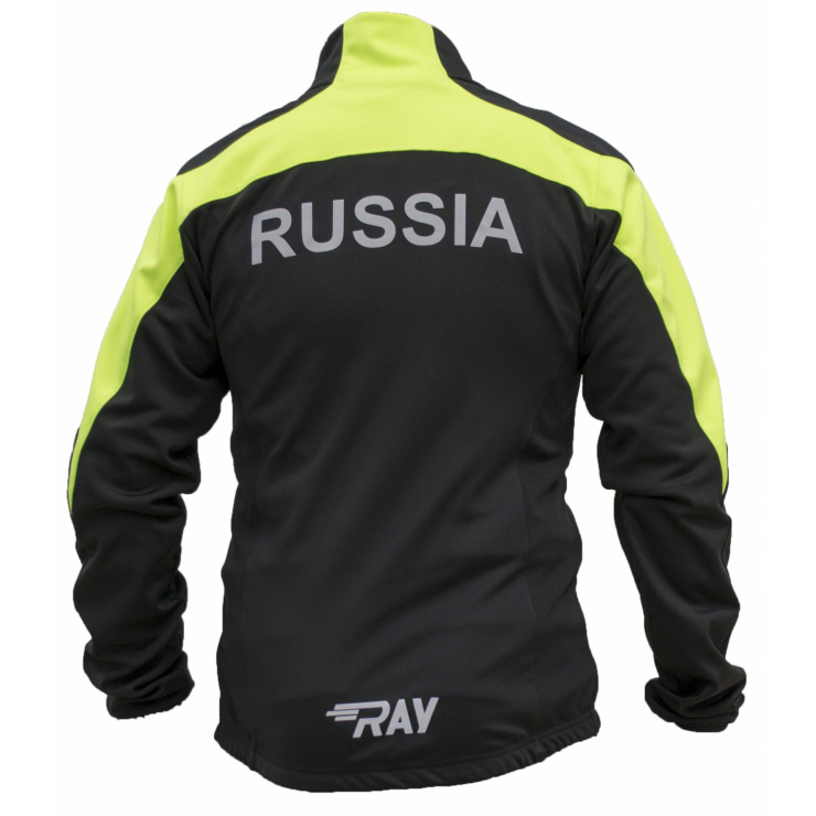 Куртка разминочная RAY WS модель PRO RACE (Men) лимонный/черный фото 2