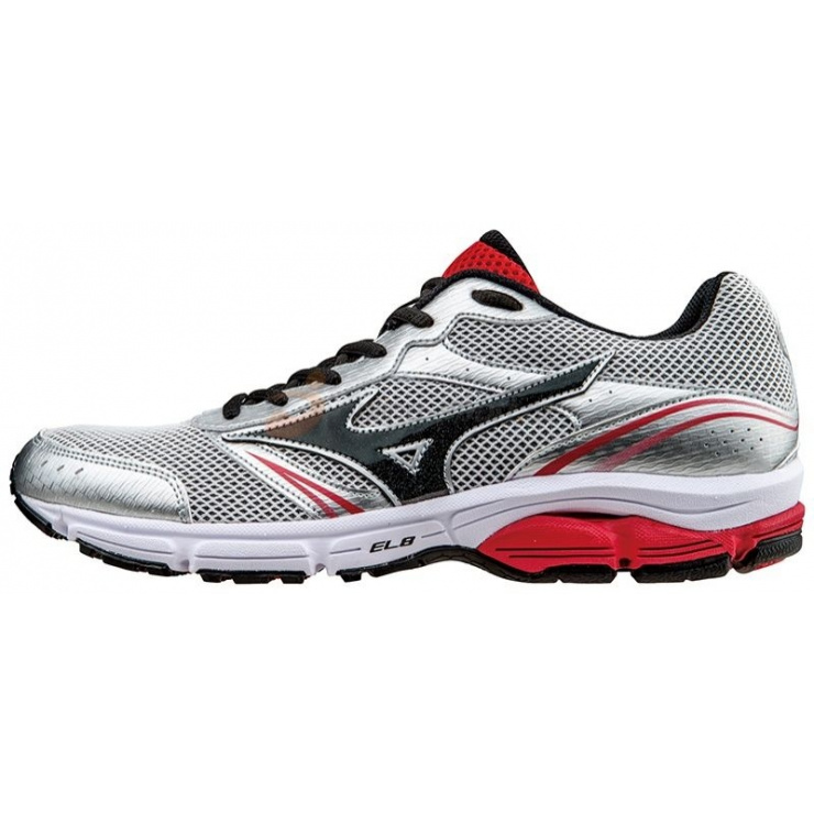 Кроссовки MIZUNO WAVE IMPETUS 3, белый/черный/красный фото 1