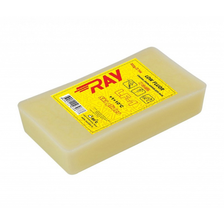 Парафин RAY LF-1 +1+10°С смазка скольжения желтая (300г) фото 1