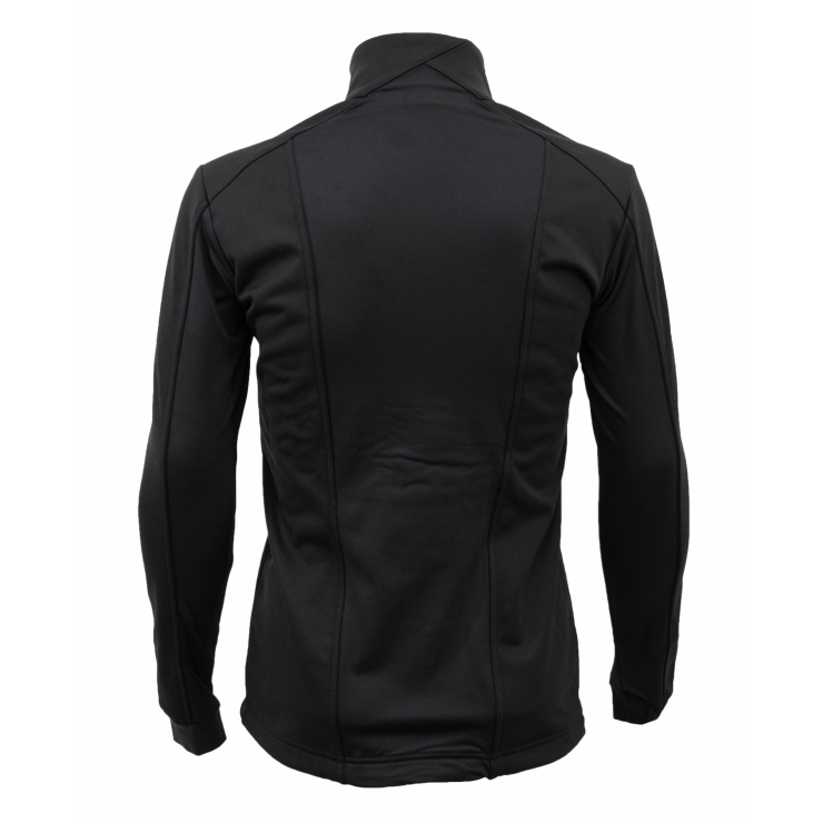 Куртка разминочная RAY WS модель NEO (Women) на флисе,  черная, молния с/о фото 4