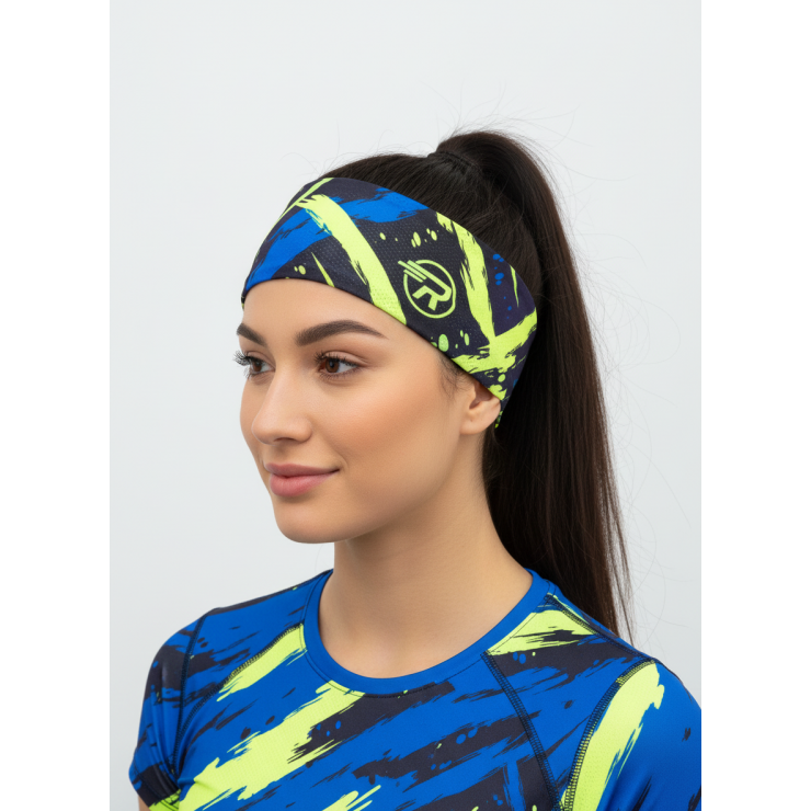 Повязка летняя облегчённая (UNI)  принт "Кислотный" фото 2