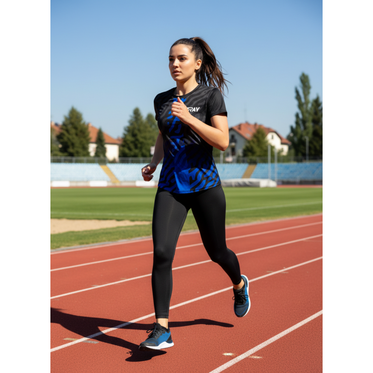 Футболка RAY (Woman) принт тигр синий фото 4