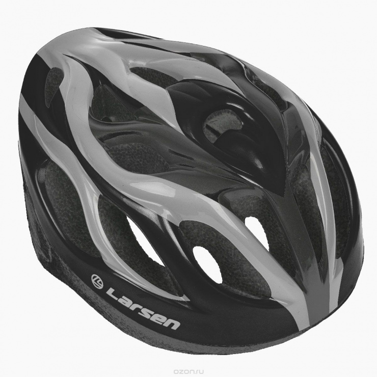 Шлем роликовый раздвижной Larsen Spirit H3BW черный фото 1