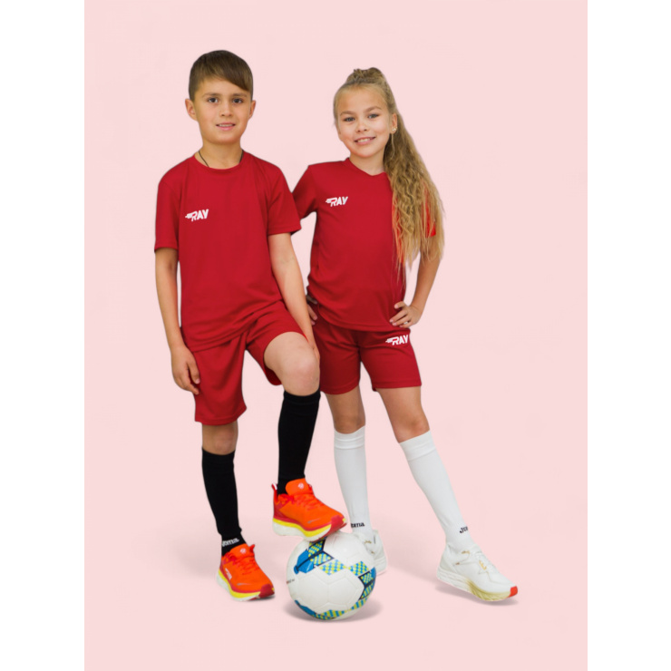 Комплект RAY (Kids) бордовый, лого белый фото 2
