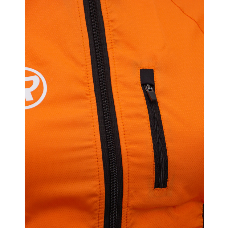 Куртка беговая RAY SPORT (Woman) оранжевый, черный фото 2