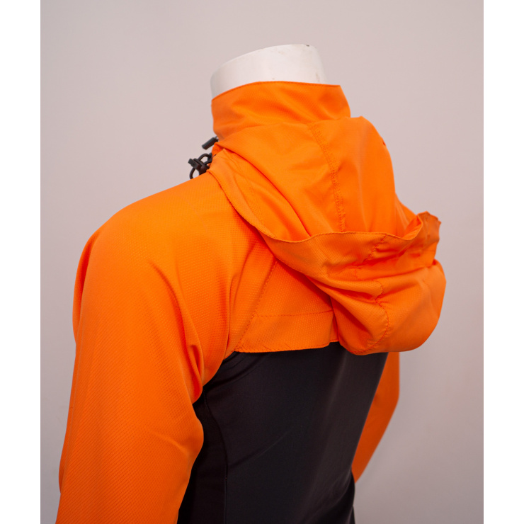 Куртка беговая RAY SPORT (Woman) оранжевый, черный фото 7