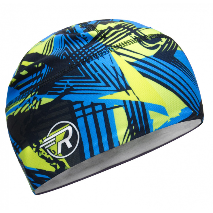 Шапочка RAY модель RACE материал термо-бифлекс лайм/голубой фото 1
