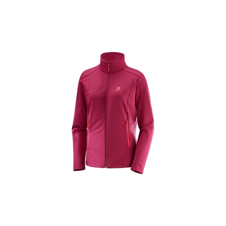 Кофта SALOMON DISCOVERY LT FZ W BEET RED фото 1