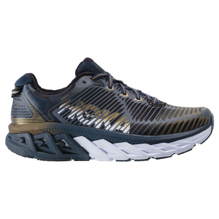 Кроссовки мужские Hoka M ARAHI MIDNIGHT NAVY / METALLIC GOLD фото 1