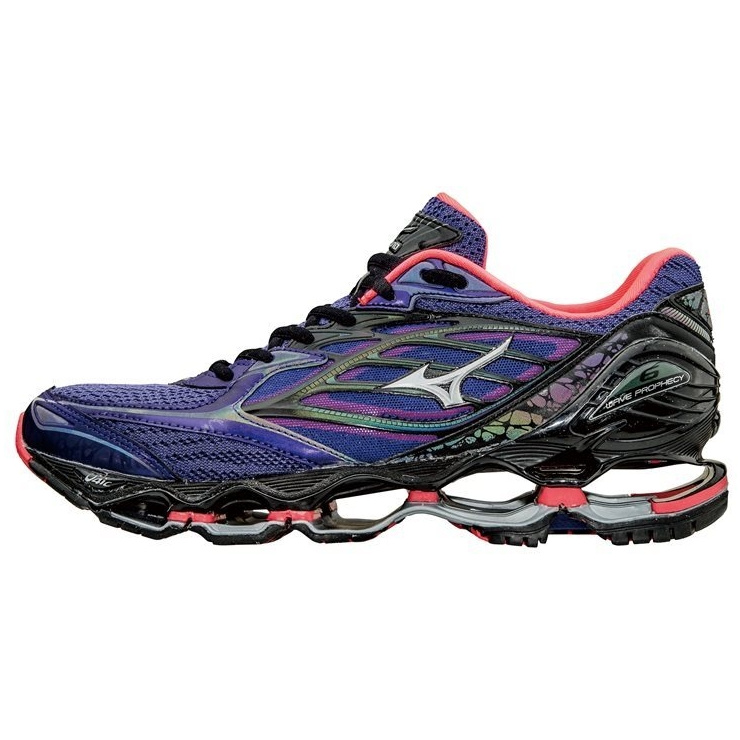 Кроссовки MIZUNO WAVE PROPHECY 6 NOVA (W), фиолетовый/серебряный/черный фото 1