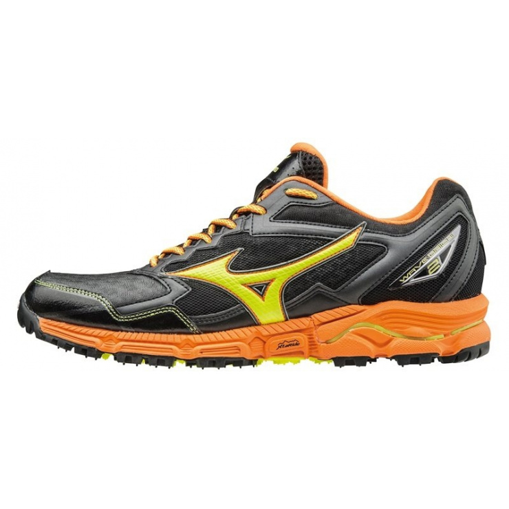 Кроссовки MIZUNO WAVE DAICHI 2, темно-серый/желтый/оранжевый фото 1