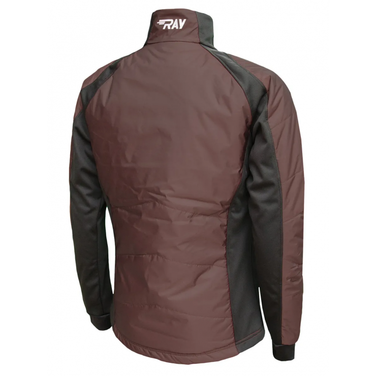 Куртка утеплённая туристическая  RAY  WS модель OUTDOOR (UNI) шоколад/чёрный, с/о фото 2