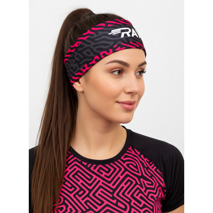 Повязка летняя облегчённая (UNI) принт тигр-розовый фото 2