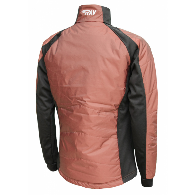 Куртка утеплённая туристическая  RAY  WS модель OUTDOOR (UNI) кирпич/чёрный, с/о фото 2