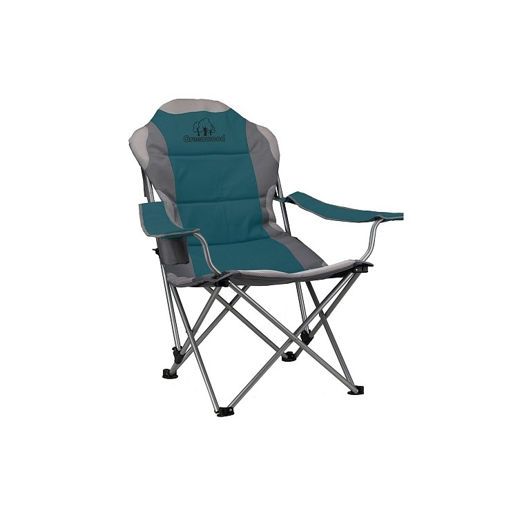 Кресло складное Greenwood FCG-02, 3-позиционное, зеленый  фото 1