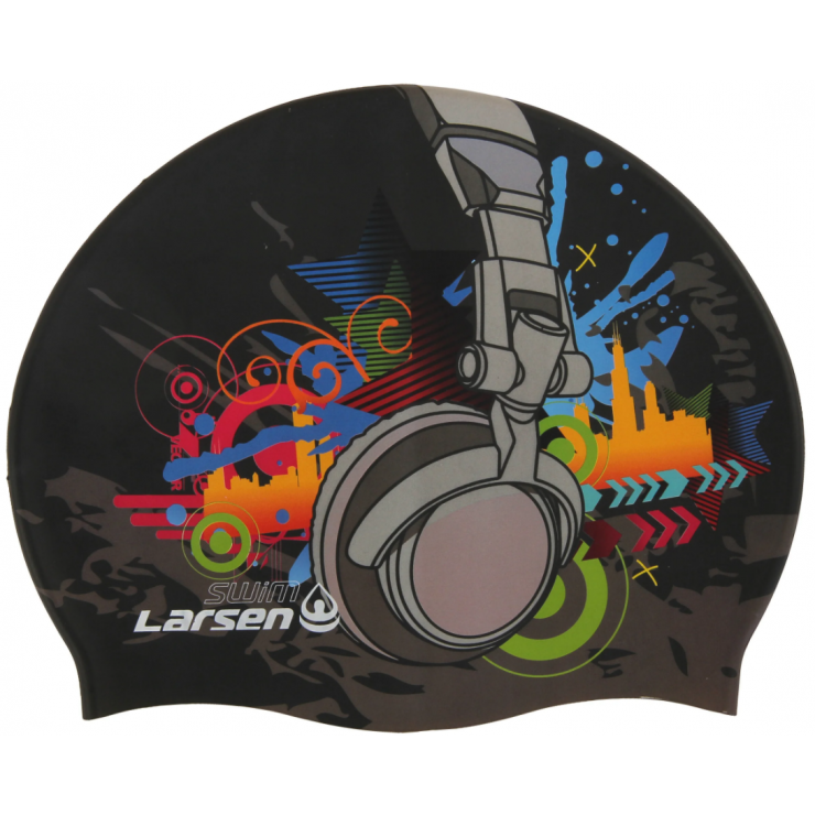 Шапочка плавательная (силикон) Larsen Headphones SC 100 фото 3