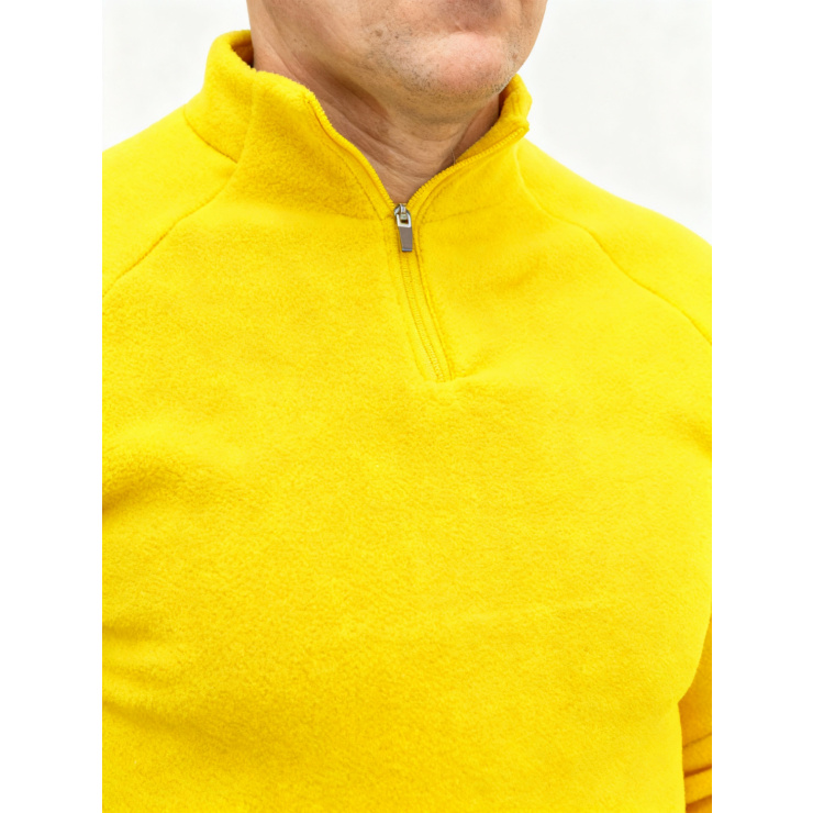 Лонгслив RAY (Men) воротник стойка флис, желтый фото 4