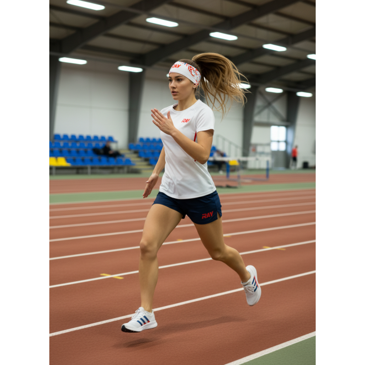 Повязка летняя облегчённая (UNI) принт Team Ray woman, белый фото 4