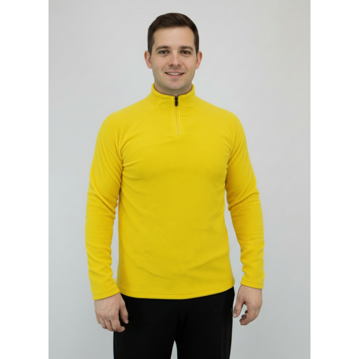 Лонгслив RAY (Men) воротник стойка флис, желтый фото 2