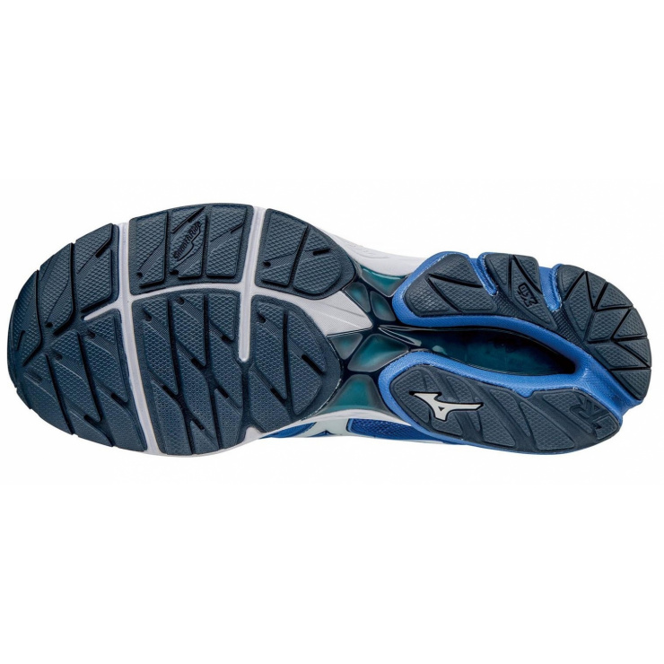 Кроссовки MIZUNO WAVE RIDER 20, синий/белый/темно-синий фото 2