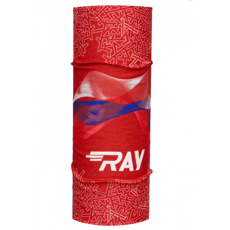 Труба-маска RAY флаг РФ принт красный  фото 1