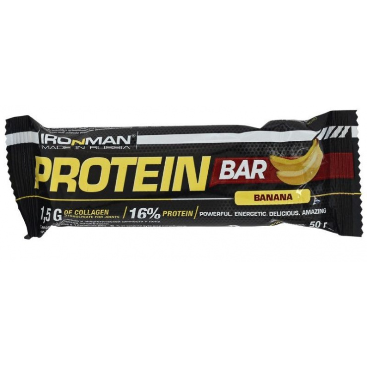 Батончик IRONMAN Protein Bar с колллагеном 50гр. фото 4