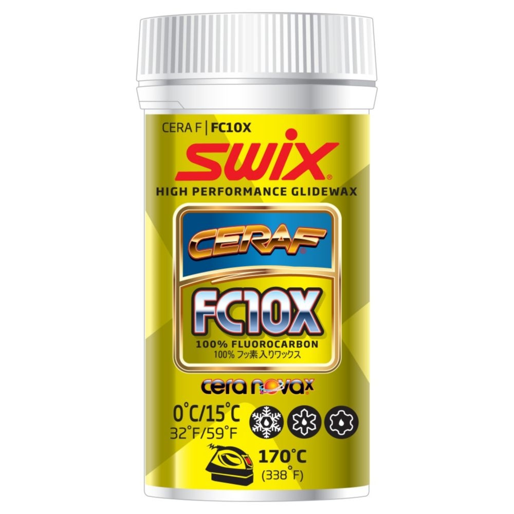 Порошок SWIX FC10X Cera F (0C / +15C) 30 гр :: Порошки, эмульсии