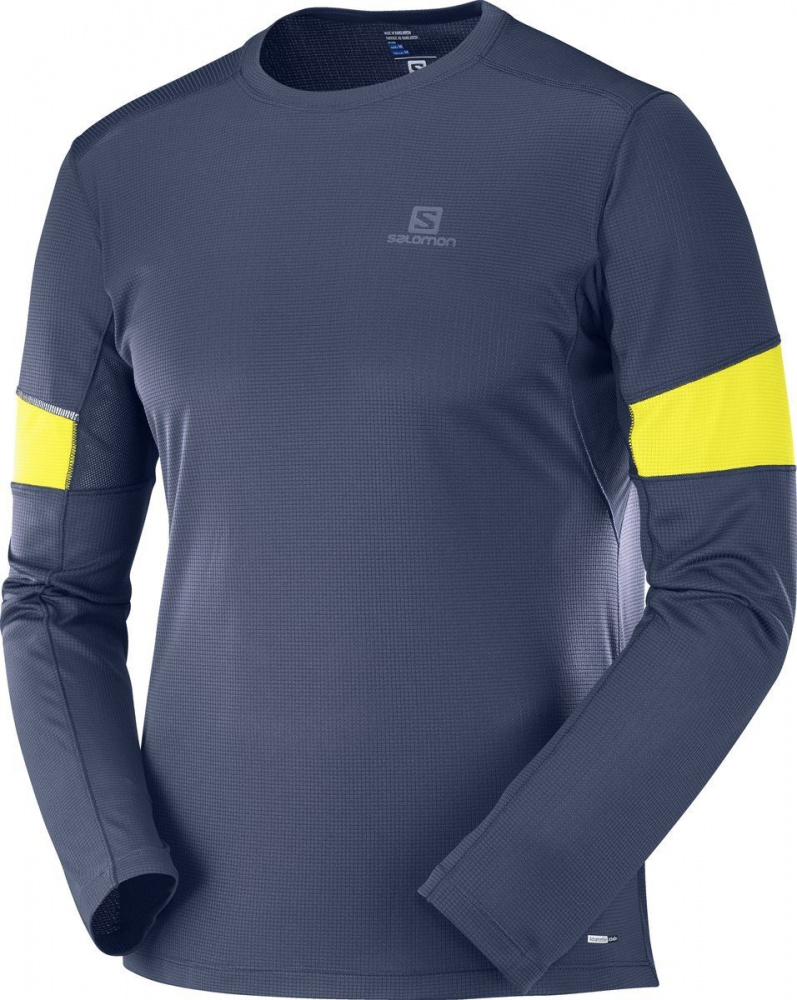 SALOMON AGILE LS TEE M NIGHT SKY
